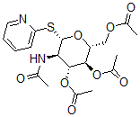 CAS 登录号：148731-71-9， [(2R,3S,4R,5R,6S)-5-乙酰氨基-3-乙酰氧基-2-(乙酰氧基甲基)-6-吡啶-2-基硫基四氢吡喃-4-基]乙酸酯