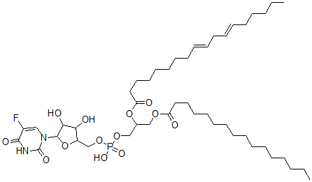 CAS#: 148763-98-8, [1-[[5-(5-Fluoro-2,4-Dioxopyrimidin-1-Yl)-3,4-Dihydroxyoxolan-2-Yl]Methoxy-Hydroxyphosphoryl]Oxy-3-Hexadecanoyloxypropan-2-Yl] (9E,12E)-Octadeca-9,12-Dienoate