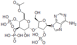 CAS#: 149091-93-0, [(2R,3R,4R,5R,6R)-6-[(2R,3R,4R,5R)-5-(6-Aminopurin-9-Yl)-2-(Hydroxymethyl)-4-Phosphonooxyoxolan-3-Yl]Oxy-5-Hydroxy-3,4-Diphosphonooxyoxan-2-Yl]Methyl Acetate