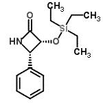 CAS 登录号：149140-54-5， (3R,4S)-4-苯基-3-[(三乙基硅烷基)氧基]-2-氮杂环丁酮