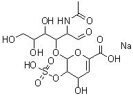 CAS#: 149368-04-7, 2-(acetylamino)-2-deoxy-3-O-(4-deoxy-2-O-sulfohex-4-enopyranuronosyl)-Hexose sodium salt (1:1)
