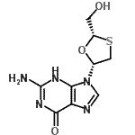 CAS#: 149819-75-0, 2-Amino-9-[(2S,5R)-2-(Hydroxymethyl)-1,3-Oxathiolan-5-Yl]-9H-Purin-6-Ol