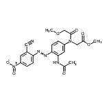 CAS#: 149850-30-6, Methyl N-{3-Acetamido-4-[(2-Cyano-4-Nitrophenyl)Diazenyl]Phenyl}-N-(Methoxyacetyl)Glycinate