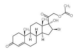CAS#: 14994-25-3, [2-[(8R,9S,10R,13S,14S,16S,17R)-16-bromo-17-hydroxy-10,13-Dimethyl-3-oxo-2,6,7,8,9,11,12,14,15,16-decahydro-1H-cyclopenta[a]phenanthren-17-yl]-2-oxo-ethyl] ethanoate