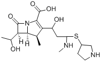 CAS 登录号：149951-16-6， (4R,5S,6S)-6-(1-羟基乙基)-3-[(3S,5S)-5-[(1R)-1-羟基-3-甲基氨基丙基]吡咯烷-3-基]硫基-4-甲基-7-氧代-1-氮杂双环[3.2.0]庚-2-烯-2-羧酸