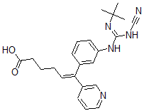 CAS#: 149979-74-8, (E)-6-[3-[(N'-Tert-Butyl-N-Cyanocarbamimidoyl)Amino]Phenyl]-6-Pyridin-3-Ylhex-5-Enoic Acid