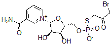CAS#: 150035-59-9, (3-Bromo-2-Oxopropyl)Sulfanyl-[[(2R,3S,4R,5R)-5-(3-Carbamoylpyridin-1-Ium-1-Yl)-3,4-Dihydroxyoxolan-2-Yl]Methoxy]Phosphinate