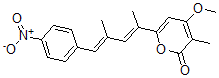 CAS 登录号：150172-27-3， 4-甲氧基-3-甲基-6-[(2E,4E)-4-甲基-5-(4-硝基苯基)戊-2,4-二烯-2-基]吡喃-2-酮