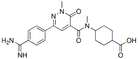 CAS#: 150594-88-0, 4-[[6-(4-Carbamimidoylphenyl)-2-Methyl-3-Oxopyridazine-4-Carbonyl]-Methylamino]Cyclohexane-1-Carboxylic Acid
