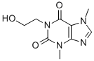 CAS 登录号：1507-14-8， 1-(2-羟基乙基)-3,7-二甲基黄嘌呤