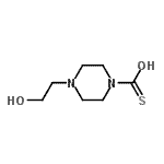CAS 登录号：150718-72-2， 4-(2-羟基乙基)-1-哌嗪硫代甲S-酸