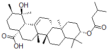 CAS#: 150853-96-6, (1R,2R,4aS,6aR,6aS,6bR,10S,12aR,14bR)-1-Hydroxy-1,2,6a,6b,9,9,12a-Heptamethyl-10-(3-Methylbutanoyloxy)-2,3,4,5,6,6a,7,8,8a,10,11,12,13,14b-Tetradecahydropicene-4a-Carboxylic Acid