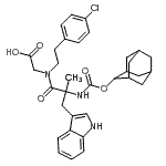 CAS#: 150871-05-9, N-[(Adamantan-2-Yloxy)Carbonyl]-alpha-Methyltryptophyl-N-[2-(4-Chlorophenyl)Ethyl]Glycine