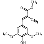 CAS#: 150973-64-1, Methyl (2E)-2-Cyano-3-(4-Hydroxy-3,5-Dimethoxyphenyl)Acrylate