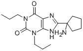 CAS#: 151159-23-8, 8-(1-Aminocyclopentyl)-1,3-Dipropyl-7H-Purine-2,6-Dione