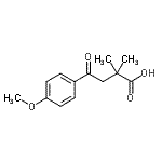CAS 登录号：15118-48-6， 4-(4-甲氧基苯基)-2,2-二甲基-4-氧代丁酸