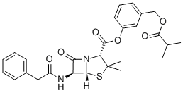 CAS#: 151287-22-8, [3-(2-Methylpropanoyloxymethyl)Phenyl] (2S,5R,6R)-3,3-Dimethyl-7-Oxo-6-[(2-Phenylacetyl)Amino]-4-Thia-1-Azabicyclo[3.2.0]Heptane-2-Carboxylate