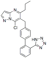 CAS#: 151327-07-0, 7-Chloro-5-Propyl-6-[[4-[2-(2H-Tetrazol-5-Yl)Phenyl]Phenyl]Methyl]Pyrazolo[1,5-a]Pyrimidine