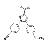 CAS#: 151507-00-5, 1-(4-Cyanophenyl)-5-[4-(Methylsulfanyl)Phenyl]-1H-Pyrazole-3-Carboxylic Acid