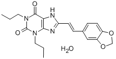 CAS 登录号：151539-61-6， 8-[(E)-2-(1,3-苯并二氧戊环-5-基)乙烯基]-1,3-二丙基-7H-嘌呤-2,6-二酮