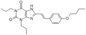 CAS#: 151539-68-3, 8-[(E)-2-(4-Butoxyphenyl)Ethenyl]-1,3-Dipropyl-7H-Purine-2,6-Dione