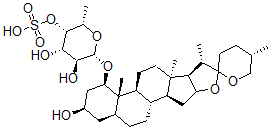 CAS#: 151589-15-0, 1-O-(Fucopyranosyl-(4'-Sulfate))-5-Spirostane-1,3-Diol