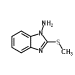 CAS 登录号：151693-49-1， 2-(甲硫基)-1H-苯并咪唑-1-胺