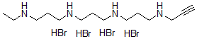 CAS 登录号：151915-03-6， N-(3-乙基氨基丙基)-N'-[3-(丙-2-炔基氨基)丙基]丙烷-1,3-二胺四氢溴酸盐