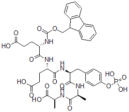 CAS#: 151957-36-7, (4S)-4-[[(2S)-2-(9H-Fluoren-9-Ylmethoxycarbonylamino)-5-Hydroxy-5-Oxopentanoyl]Amino]-5-[[(2S)-1-[[(2S)-1-[[(2S)-1-Hydroxy-1-Oxopropan-2-Yl]Amino]-1-Oxopropan-2-Yl]Amino]-1-Oxo-3-(4-Phosphonooxyphenyl)Propan-2-Yl]Amino]-5-Oxopentanoic Acid