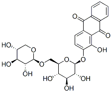 CAS 登录号：152-84-1， 1-羟基-2-[(2S,3R,4S,5S,6R)-3,4,5-三羟基-6-[[(2S,3R,4S,5R)-3,4,5-三羟基四氢吡喃-2-基]氧基甲基]四氢吡喃-2-基]氧基蒽-9,10-二酮