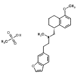 CAS#: 152148-63-5, 2-(1-Benzofuran-6-Yl)-N-{[(1R)-5-Methoxy-1,2,3,4-Tetrahydro-1-Naphthalenyl]Methyl}-N-Methylethanamine Methanesulfonate (1:1)
