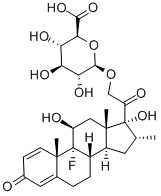 CAS#: 152154-28-4, (2S,3S,4S,5R,6R)-6-[2-[(10S,11S,13S,16R,17R)-9-Fluoro-11,17-Dihydroxy-10,13,16-Trimethyl-3-Oxo-6,7,8,11,12,14,15,16-Octahydrocyclopenta[a]Phenanthren-17-Yl]-2-Oxoethoxy]-3,4,5-Trihydroxyoxane-2-Carboxylic Acid