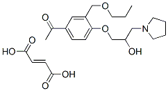 CAS#: 152271-08-4, 1-[4-(2-Hydroxy-3-Pyrrolidin-1-Ylpropoxy)-3-(Propoxymethyl)Phenyl]Ethanone maleate (2:1)