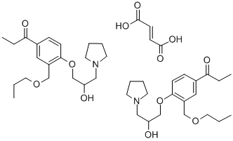 CAS#: 152271-10-8, 1-[4-(2-Hydroxy-3-Pyrrolidin-1-Ylpropoxy)-3-(Propoxymethyl)Phenyl]Propan-1-One maleate (2:1)