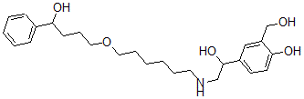 CAS 登录号：152405-02-2， 4-[1-羟基-2-[6-(4-羟基-4-苯基丁氧基)己基氨基]乙基]-2-(羟基甲基)苯酚