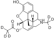 CAS#: 152477-90-2, (5alpha,6alpha)-7,8-Didehydro-4,5-Epoxy-17-(Methyl-D3)-Morphinan-3,6-Diol 6-(Acetate-D3)