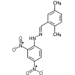 CAS 登录号：152477-96-8， (1E)-1-(2,5-二甲基苄亚基)-2-(2,4-二硝基苯基)肼