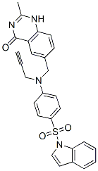 CAS#: 152503-91-8, 6-[[(4-Indol-1-Ylsulfonylphenyl)-Prop-2-Ynylamino]Methyl]-2-Methyl-1H-Quinazolin-4-One