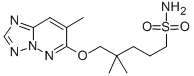 CAS#: 152537-61-6, 4,4-Dimethyl-5-[(7-Methyl-[1,2,4]Triazolo[5,1-f]Pyridazin-6-Yl)Oxy]Pentane-1-Sulfonamide