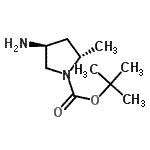 CAS#: 152673-32-0, 2-Methyl-2-Propanyl (2S,4S)-4-Amino-2-Methyl-1-Pyrrolidinecarboxylate