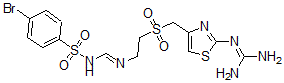 CAS 登录号：152675-29-1， N-(4-溴苯基)磺酰基-N'-[2-[[2-(二氨基亚甲基氨基)-1,3-噻唑-4-基]甲基磺酰基]乙基]甲脒