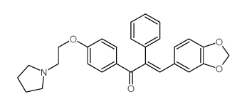 CAS#: 15272-65-8, 3,4-Methylenedioxy-alpha-Phenyl-4'-[2-(1-Pyrrolidinyl)Ethoxy]Chalcone