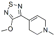 CAS#: 152720-15-5, 4-(4-Methoxy-1,2,5-Thiadiazol-3-Yl)-1-Methyl-3,6-Dihydro-2H-Pyridine