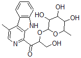 CAS 登录号：152752-57-3， 3-羟基-1-(4-甲基-9H-吡啶并[3,4-b]吲哚-1-基)-2-(3,4,5-三羟基-6-甲基四氢吡喃-2-基)氧基丙-1-酮