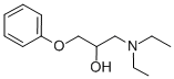 CAS 登录号：15288-08-1， 1-二乙基氨基-3-(苯氧基)丙-2-醇