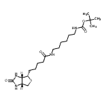 CAS#: 153162-70-0, 2-Methyl-2-Propanyl [6-({5-[(3aS,4S,6aR)-2-Oxohexahydro-1H-Thieno[3,4-d]Imidazol-4-Yl]Pentanoyl}Amino)Hexyl]Carbamate