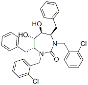 CAS#: 153182-55-9, (4R,5S,6S,7R)-1,3-Bis[(2-Chlorophenyl)Methyl]-5,6-Dihydroxy-4,7-Bis(Phenylmethyl)-1,3-Diazepan-2-One