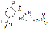 CAS 登录号：15327-38-5， N-(2-氯-5-(三氟甲基)苯基)-4,5-二氢-1H-咪唑-2-胺单硝酸盐