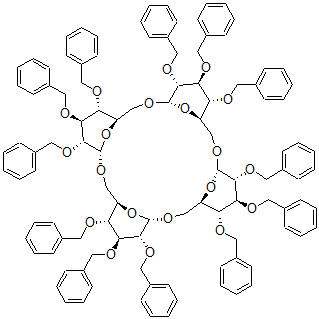 CAS 登录号：153440-04-1， 环异麦芽四糖苄基化物