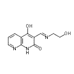 CAS 登录号：153457-15-9， 4-羟基-3-{(E)-[(2-羟基乙基)亚氨基]甲基}-1,8-萘啶-2(1H)-酮
